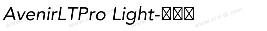 AvenirLTPro Light字体转换